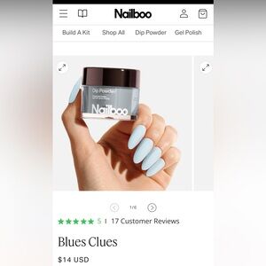 Nailboo Blues Clues Dip Powder
